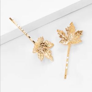 Glamorous Maple Leaf Bobby Pins